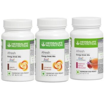 Herbalife Afresh Energy Drink Mix – Pack of 3 (Kahwa,Cinnamon&Elaichi)