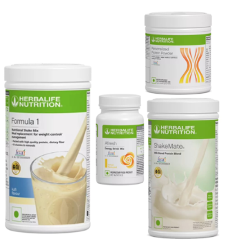 Herbalife Formula 1 Kulfi Nutritional Shake, Shakemate, 200g Protein Powder, and Afresh Wellness Pack
