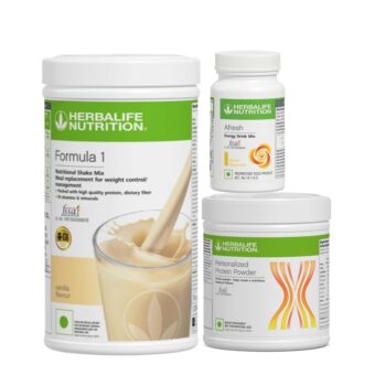 Herbalife Formula 1 Vanilla Shake 500g, Protein Powder 200g & Afresh Lemon